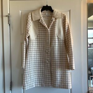 Molly Bracken Cream and Tan Textured Jacket